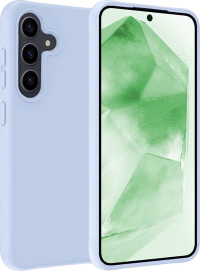 Hoesje Geschikt voor Samsung Galaxy A55 - Sterk & Shockproof - Hoes Cover - Siliconen Case - Lichtblauw