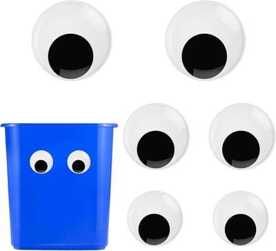 Googly Ogen Groot 60/80/100 mm - Zelfklevend - Ambachtelijke Oogstickers - DIY Decoratie - Levensgrote Wiebeloogjes - Perfect voor Meubels
