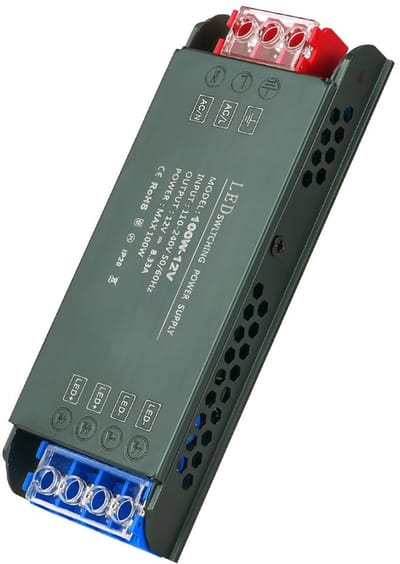 Dailygoody - LED-transformator - 12V 100W - ultradun ontwerp - geruisloze driver - constante spanning - geschikt voor LED-strips en verlichting
