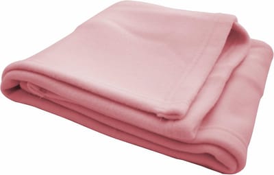 Fleece Deken - Baby Deken - Kinderwagen Comfort - Wasbaar Materiaal - 65 x 80 cm - Roze