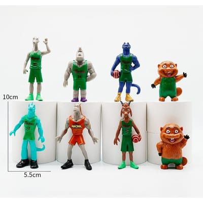 Film GOAT Figuur 6 STuks/Set Basketbal Droom Geit Figuren PVC Verzameling Beeldje Kamer Ornament Model Figurine Poppen Kinder Speelgoed Cadeaus