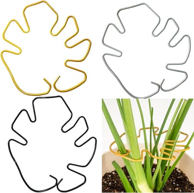 3 stuks plantenstandaard - Stabilisator - Metalen planten stabilisator standaards - Monstera Planten stabiliserende Standaards - voor Monstera en Kamerplanten