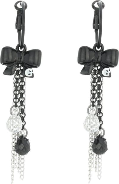 Behave - Oorbellen - Dames - Zwart - Statement - Met Strik