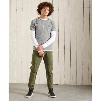 Superdry Heren tshirt Geborduurd Vintage T-shirt van biologisch katoen