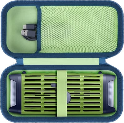 Robuuste Hard Case voor Draagbare Outdoor Speaker - Bescherming voor Soundcore Boom 3i in Geel, Groen en Donkerblauw