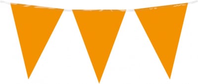 Paperdreams - Vlaggenlijn oranje - 10 meter