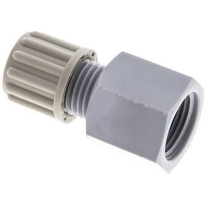 8x6mm & G3/8'' PA Rechte Knelfitting Binnendraad 10bar