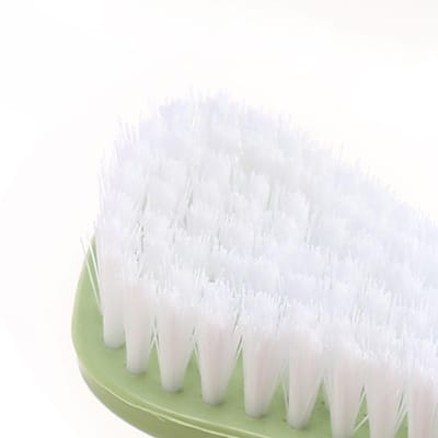 Brosse à linge Multifonctionnelle Portable Mignonne Prise Confortable Brosse à frotter Vêtements Chaussures pour Tissu Vêtements Tapis white