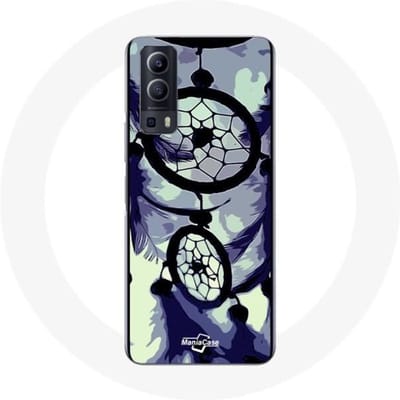 Vivo Y72 Dream Catcher-hoesje Paarsgrijs en zwart