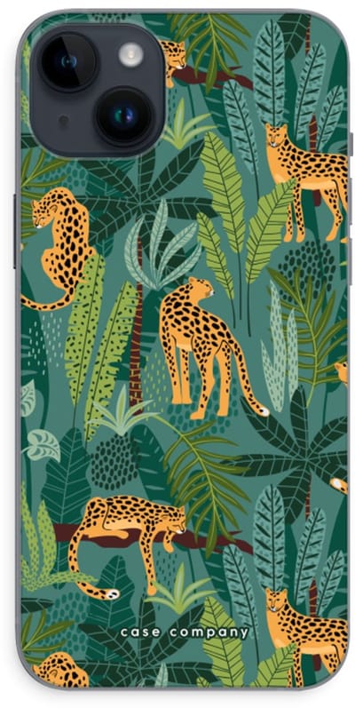 Case Company® - Hoesje geschikt voor iPhone 14 Plus hoesje - Luipaard 2 - Soft Cover Telefoonhoesje - Bescherming aan alle Kanten en Schermrand
