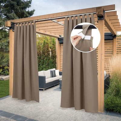 Dailygoods- Zonnezeil Waterdicht - Verduisteringsgordijn 2 Stuks - Buiten - Privacy - 132 x 213 cm - Hoogwaardige Stof