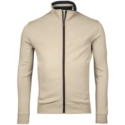 Baileys Vest Uni Color Sweat Cardigan Zip Misty Green / male