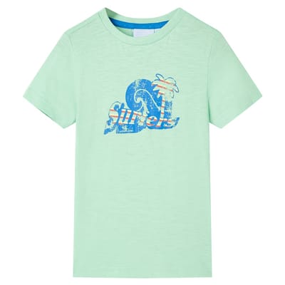 vidaXL - Kindershirt - 128 - lichtgroen