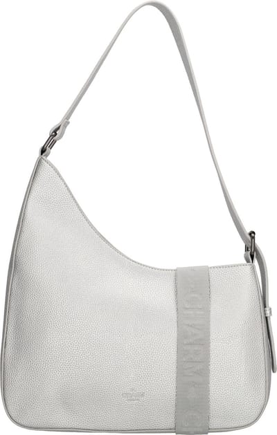 Charm London Montmartre Schoudertas -Trendy Asymmetrisch Model - Zilver