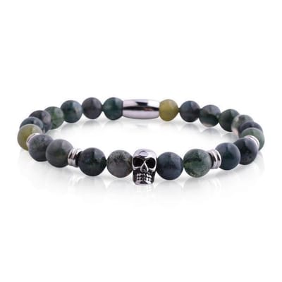 Armband Heren - Armband Mannen - Armband Dames - Heren Armband - Armband -  Kralen Armband - Skull