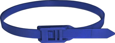 Kortpack - Flat head Tyraps - 400mm x 9.0mm - Donker blauw - 100 Stuks - Kabelbinders met platte kop - Geen scherpe randen - (099.0998)