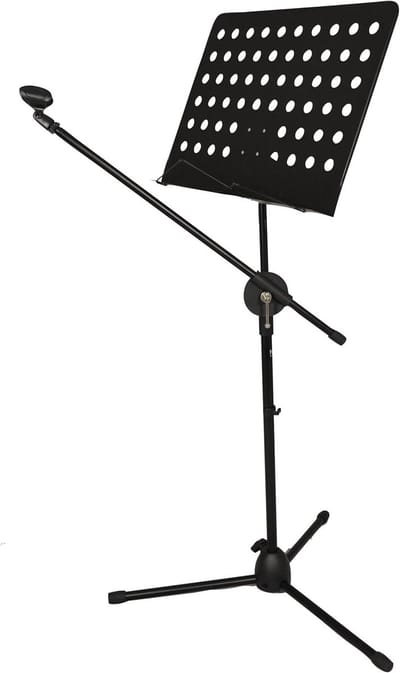 Vloermicrofoonstandaard met Boomarm en Bladmuziekhouder
