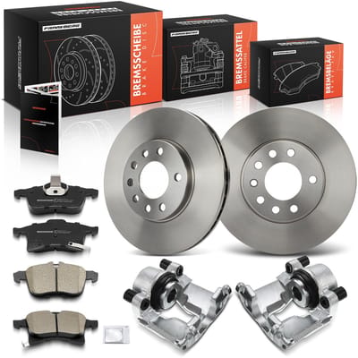 Frankberg 2x Remklauw+2x Remmen+4x Remblokken Voor voor Opel
