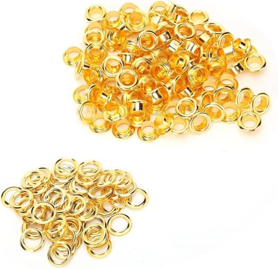 200 stuks 6mm metalen oogjes en gereedschapset voor handgemaakt leren schoenen, accessoires voor ambacht en mode