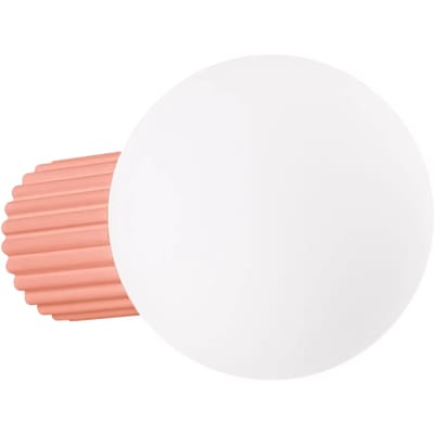 Sollux Lighting Wandlamp Halo - G9 - perzik - aluminium/glas - 12x17x12cm