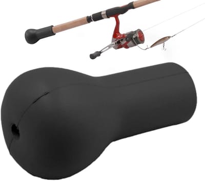 Vishengel Butt Kussen - Hengels Eindbescherming - Vissen Vangen - Buitenste Antislip - 35-4 cm - Zwart