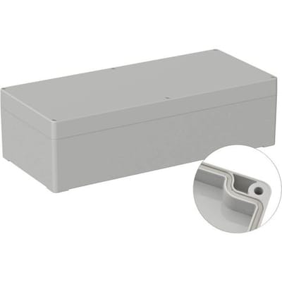 TRU COMPONENTS TC-9065568 Outdoorbehuizing 360 x 160 x 100 Polycarbonaat Grijs-wit (RAL 7035) 1 stuk(s)