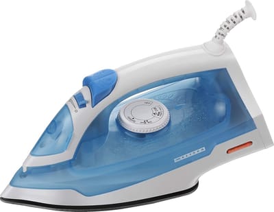 Stoomstrijkijzer - Kledingstomer - Kreukels Verwijderen - 2000 Watt Vermogen - 25 x 9 cm - Wit Blauw