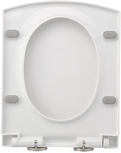 Dailygoods- Toiletzitting Softclose - Rechthoekig Type - Dikker Dempen - Afneembaar - PP Materiaal - Past op Normale Toiletkommen - Toiletbril