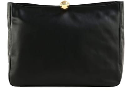 FURLA Leren koppeling Sfera Soft Clutch Nero zwart