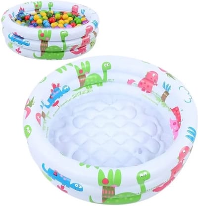 Zwembad - Kinderzwembad - Opblaasbaar Zwembad - Baby Zwembad - Baby Bad - Peuter Bad - 90cm - Wit
