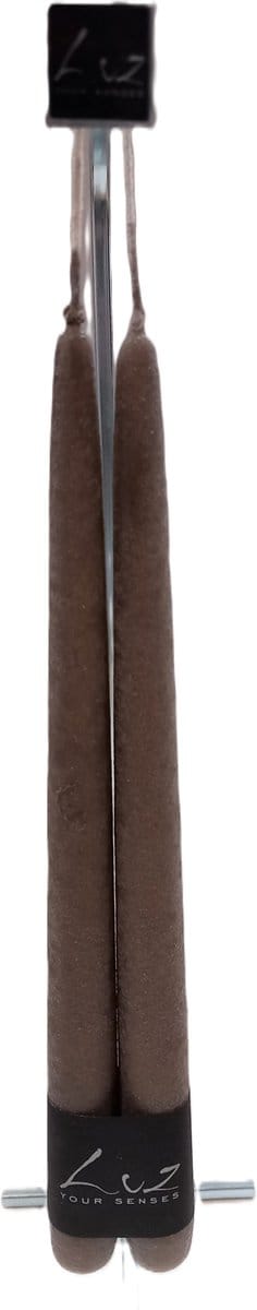 Rasteli Luz Your Senses Kaars-Tafelkaarsen Taupe D 2,40 cm H 30 2 x 2 kaarsen