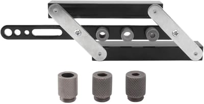 Dailygoods- Deuvelmal Professionele Zelfcentrerende - Deuvelset - Verstelbare Boorgeleidingshulpmiddelen - Perforatorzoekset - Nauwkeurige Boring - Instelbare Maat - Boorgids