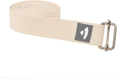 Yogariem 3 meter met metalen schuifgesp - katoenen yoga hulpmiddel 300 cm