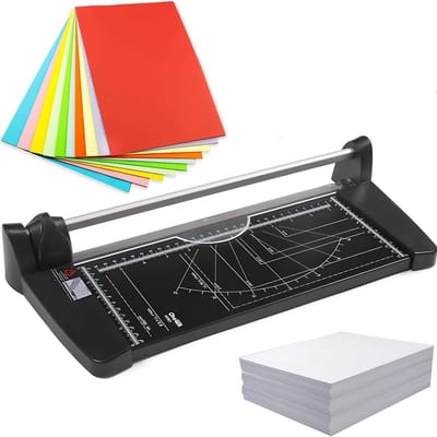 Handmatige Papiersnijder - Guillotine Snijder - Papier Snijden - Precisie Rolmes - 31.8 cm Snijbreedte - Metaal