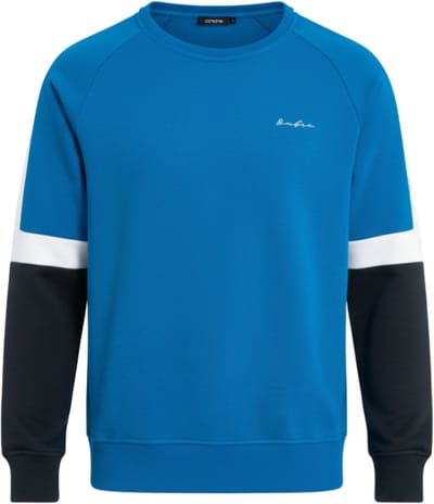 OMBRE Sweater - Regular Fit - Katoen - Lange Mouw Blauw S