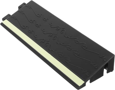 Rubberen Drempelhulp - Opstaphelling Rolstoel - Veilig Overbruggen - Nachtzichtbaar Ontwerp - 30x10x4 cm