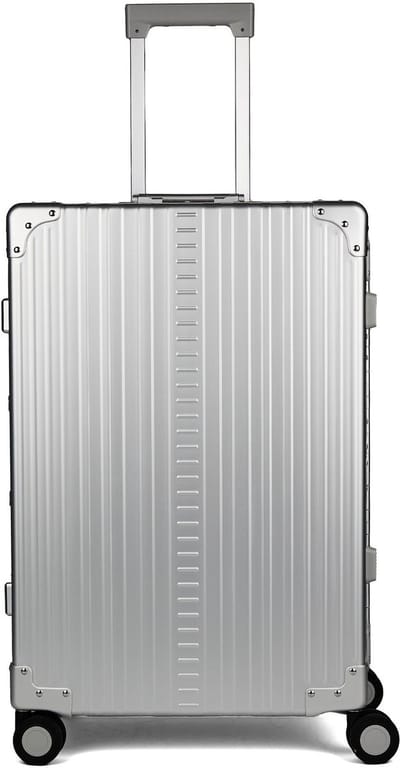 Aleon Traveler-trolley met 4 wielen, Aluminium, 67 cm, inclusief Kledingzak - Harde bagage - TSA slot - platinum 1