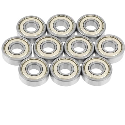 10Pcs 6000zz Roulement à billes en acier à gorge profonde étanche en métal 10x26x8mm