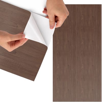 Tulup Meubelfolie - Houten panelen Decoratiefolie Zelfklevend - 65x130 cm - Bruin Meubelfolie - Meubel Wrap Folie - Rustiek Meubelfolie - Plakfolie Meubels - Keuken decoratie - Texturen