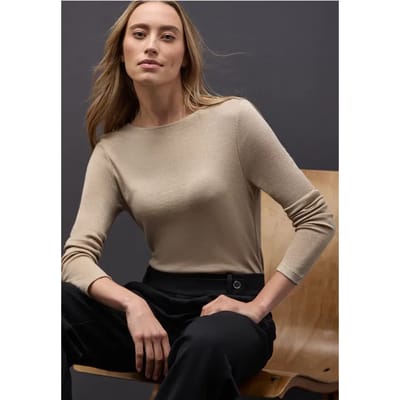 Glitterend shirt met lange mouwen