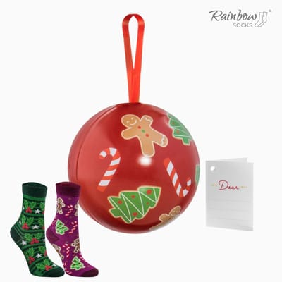 Rainbow Socks - Kerstsokken voor Kinderen - Cadeau - EU 24-29 - Warme en Zachte Katoen