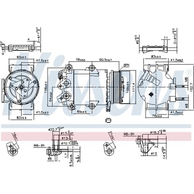 Compressor airconditioning NISSENS 890321