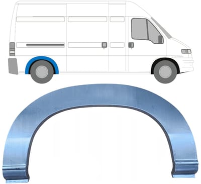 Reparatiepaneel achterspatbord voor Peugeot Boxer 1994-2006 / Links = Rechts