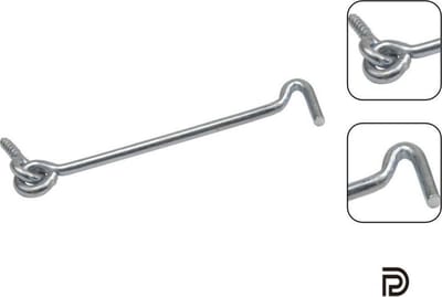 PD® - Windhaak 20cm - Windhaak met schroefoog 200mm - Deurvastzetter voor buiten en binnen -  Haak voor het open houden van deuren