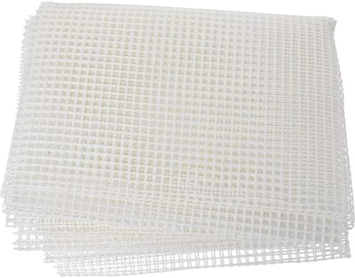 Store_7 - Kruissteekplaten - Tapijt mesh canva - Professioneel en duurzaam - Wit - DIY stof voor decoratie - 150 x 100 cm - Geschikt voor creatieve...