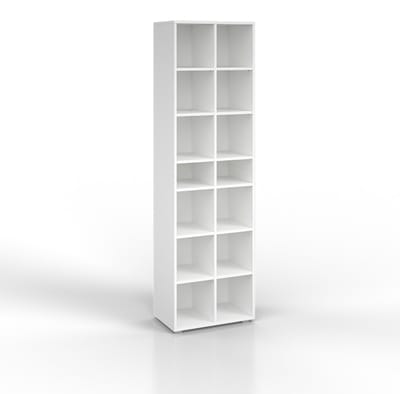 Vicco Paris Schoenenkast – 52.4 x 183.3 cm 22 vakken Wit