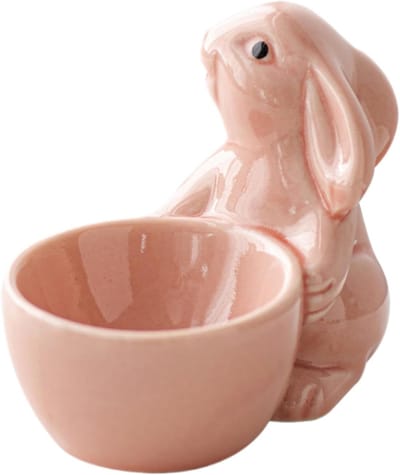 Keramische Eierdop - Eierhouder Eierstandaard - Ontbijt Serveren - Konijn Ontwerp - 85x7cm - Roze