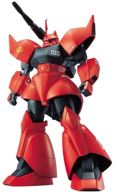 Gundam Gelgoog Cannon MG 1/100 Model kit | Mecha titan mobile suit | Gunpla samurai robot bouwpakketten voor volwassenen | Speelgoed modelbouw zonder verf lijm of gereedschap | Japanse 3D kunstof puzzel | Manga anime action figure box set incl stand