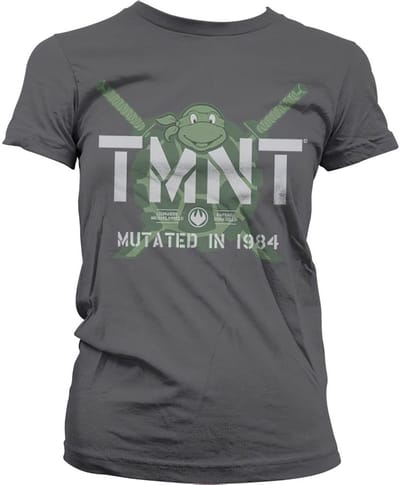 Teenage Mutant Ninja Turtles Dames Tshirt -S- Mutated In 1984 Grijs