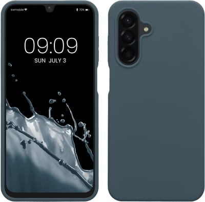 kwmobile telefoonhoesje geschikt voor Samsung Galaxy A26 5G - Hoesje met siliconen coating - Smartphone case in leisteen